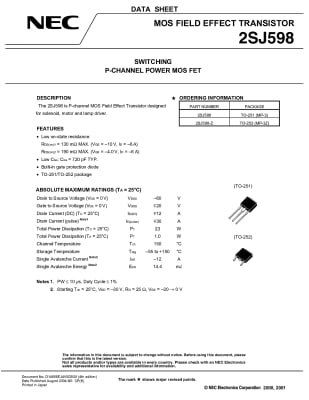 2SJ598 TO-251