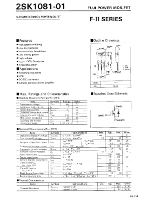 2SK1081 TO-3P