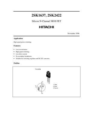 2SK1637 TO-220F