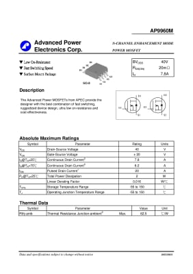 AP9960GM SO-8