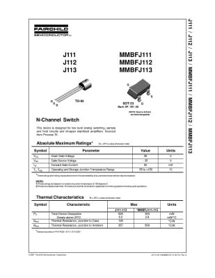 MMBFJ113 SOT-23