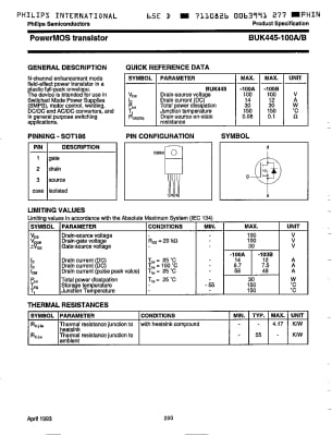 BUK445-100B TO-220F