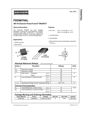 FDD6670AL TO-252DPAK