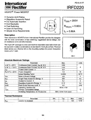 IRFD220 SDIP-4