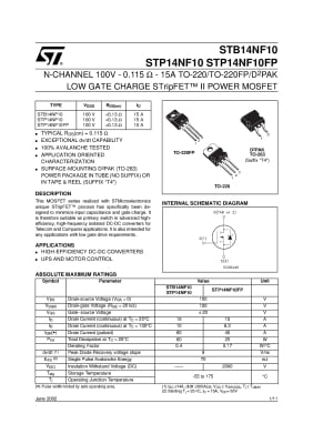 STP14NF10F TO-220F