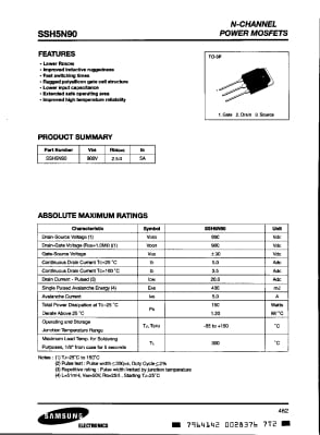 SSH5N90 TO-3P