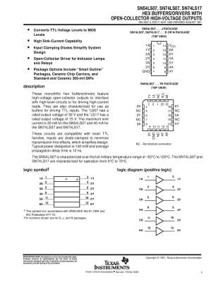 SN74LS07N DIP-14