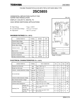 2SC5855A  TO-3PF