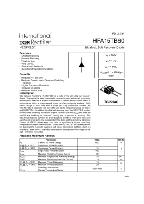 HFA15TB60 TO-220AC