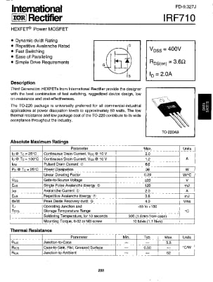 IRF710  TO-220