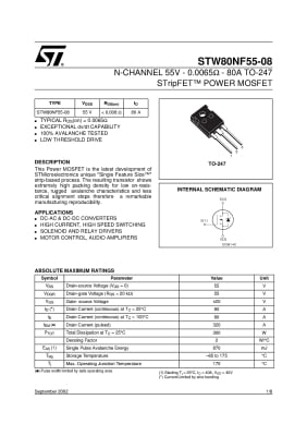 STW80NF55-08 TO-247