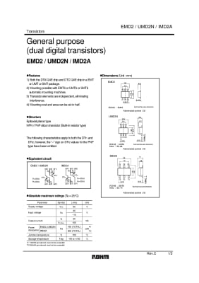 IMD2AT108 EMD2 SOT-6