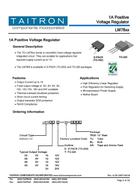 LM7805CD2T  TO-263