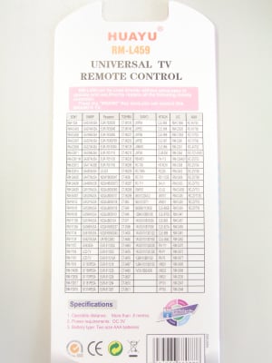 RC RM-L459  UNIV LCD TV