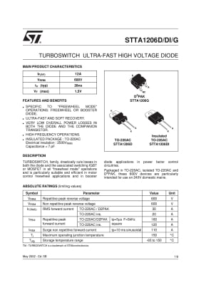 STTA1206D TO-220