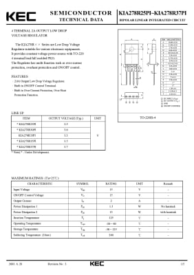 KIA278R33 4PIN TO-220F