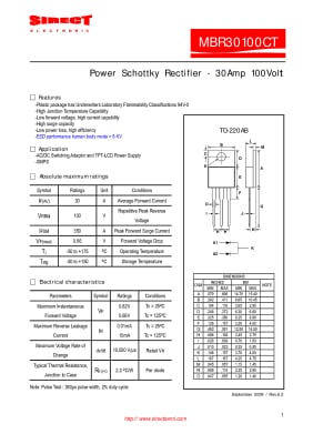 MBR30100CT TO-220