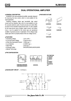 NJM4580L SIP8