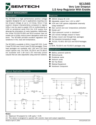 SC1565I5M-2.5TRT TO-263-5