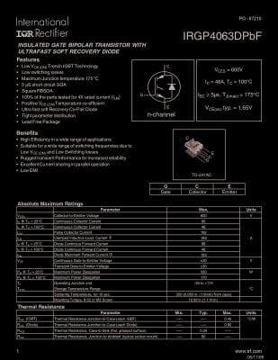 IGBT IRGP4063D TO-247