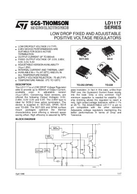 LD1117 LD33CV TO-252DPAK