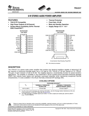 TPA1517NE DIP-20