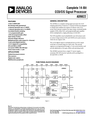 AD9822JRSZRL SSOP-28