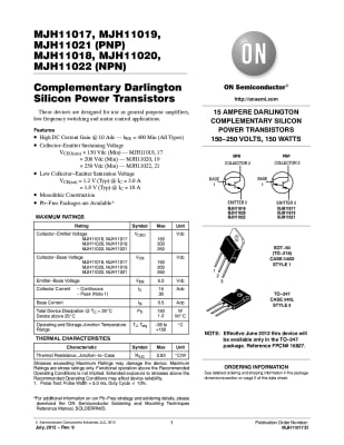 MJH11017G TO-3PF