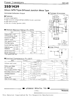 2SD1439 TO-3P