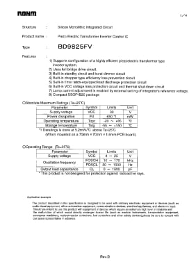 BD9825FV TSSOP-20