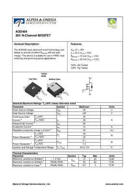 AOD484 TO-252