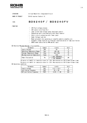 BD9240F/FV SSOP-28