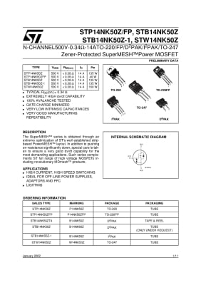 STP14NK50Z TO-220