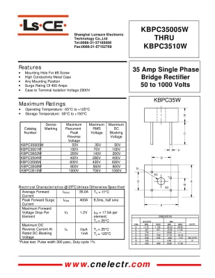 BRIDGE KBPC3510W