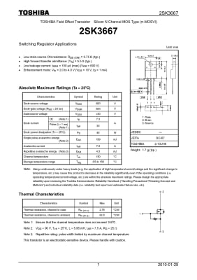 2SK3667 TO-220F