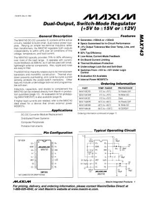 MAX743CPE DIP-16