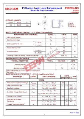 P06P03LDG TO-252