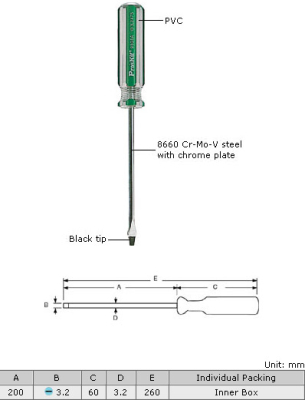 SCREW PK9118A 200*3.2-