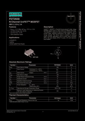 FDT3N40 SOT-223