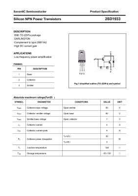 2SD1933 TO-220F