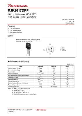 RJP3065DPP TO-220F