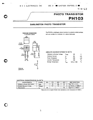 FOTOTRANZISTOR PH103