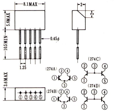 2SC2291 SIP-5