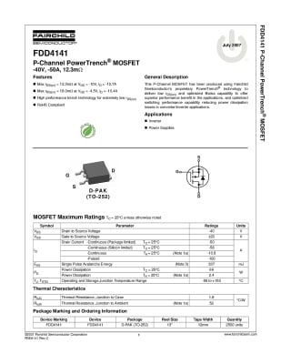 FDD4141 TO-252D2PAK