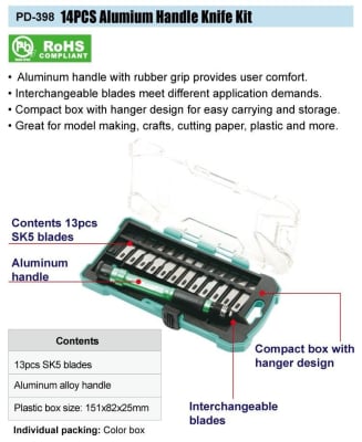 IN PD398 Scalpel +15 knifes