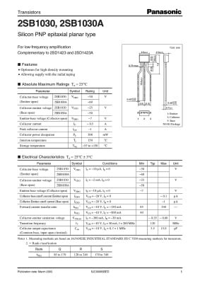 2SB1030 TO-92