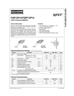 FQPF15P12 TO-220F