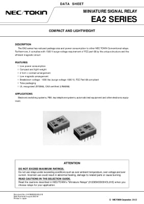 RELAY EA2-5NU