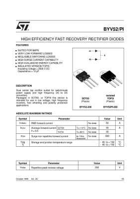 BYV52-200 TO-3P