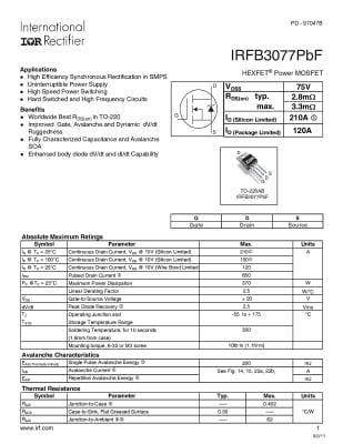 IRFB3077PBF TO-220